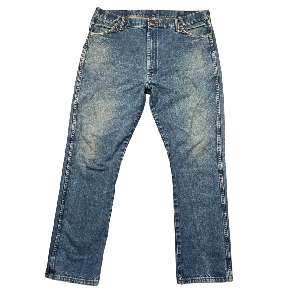 Vintage Wrangler 13MWZPW Mens‎ Cowboy Cut Jeans 40x34 Denim Cotton Distressed